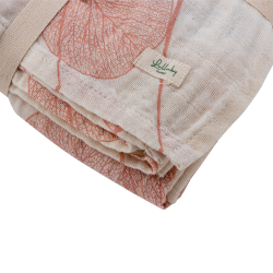 Muslin svb-Lulluby Planet- 120x120cm - Rose Quartz-100 % GOTS-certificeret kologisk bomuld