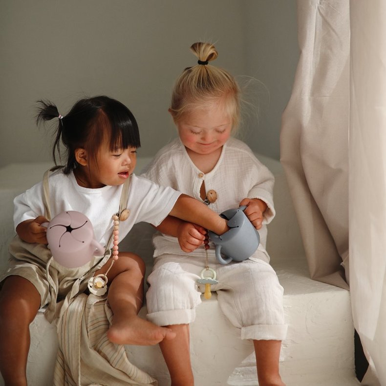 Mushie Snack Kop - Cambridge Blue