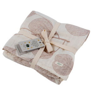 Svb-Lulluby Planet- 120x120cm - Hazelnut Brown-100 % GOTS-certificeret kologisk bomuld-