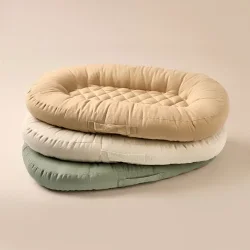 Cocoon baby lounger, Amazing Maize - Croissant