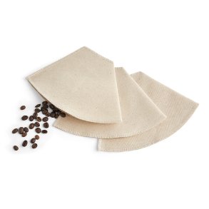 Cocoon genanvendeligt kaffefilter strrelse 4 - 3 stk. pakke - 100% kologisk bomuld