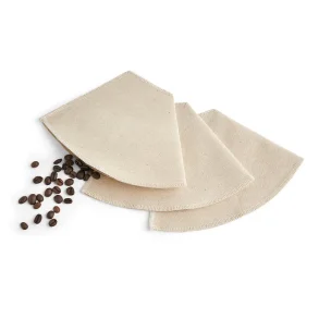 Genanvendeligt kaffefilter-st�rrelse 2-3 stk � 100% �kologisk bomuld