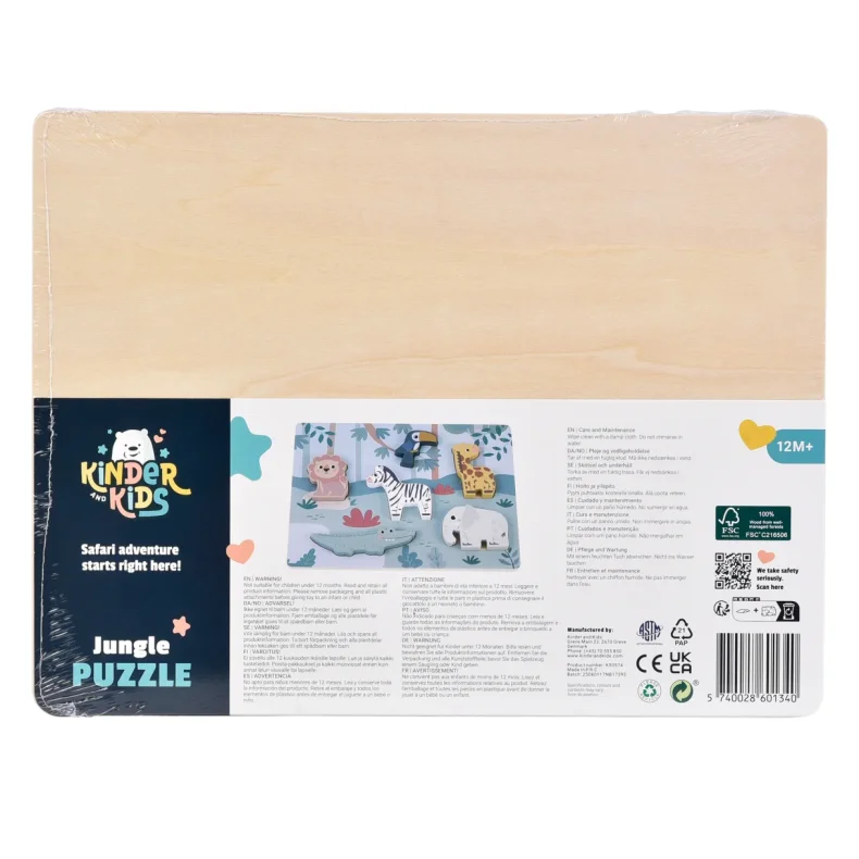 Kinder and Kids puslespil-Jungle