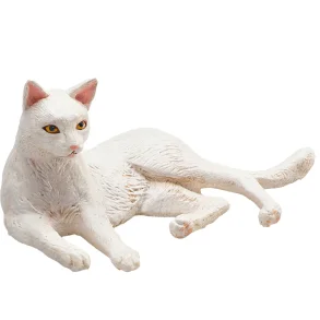 Mojo Liggende kat hvid