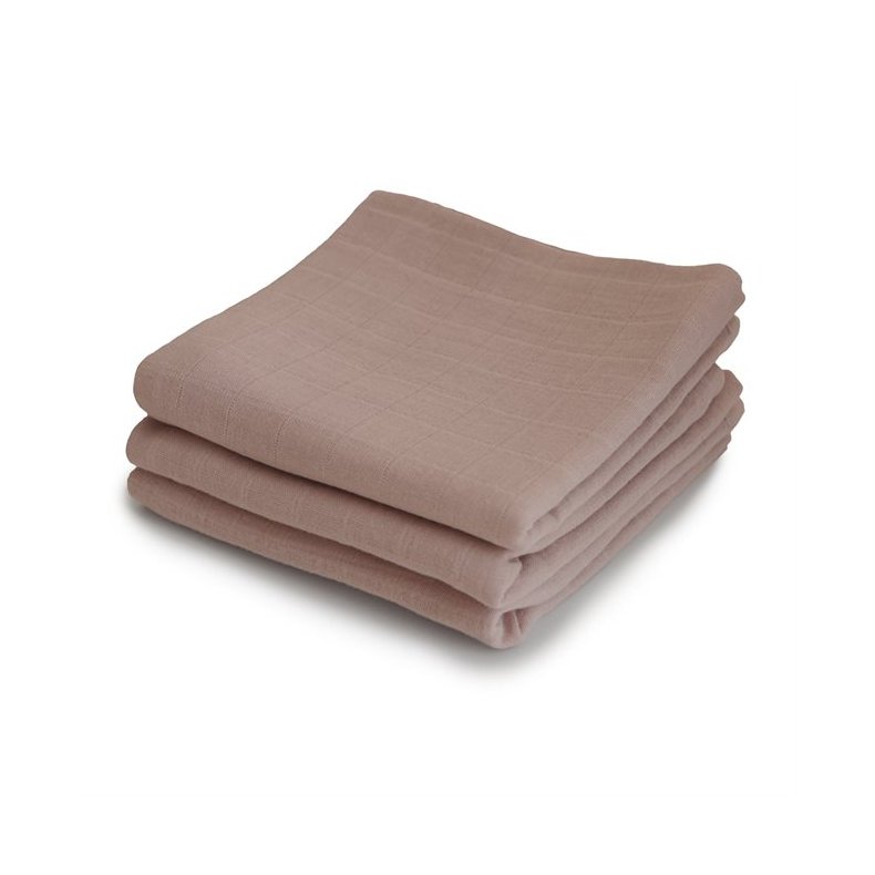 Mushie Muslin - stofbleer 3 pak -Natural