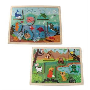 Magni tr puslespil - dyr