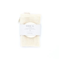 Pargaard rondelst 5 pk og kologisk vaskepose - Naturhvid