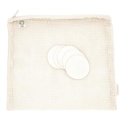 Pargaard rondelst 5 pk og kologisk vaskepose - Naturhvid