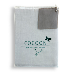 Cocoon kologisk sengetj baby - Wallaby Brown - 40x45 / 70x100 cm.