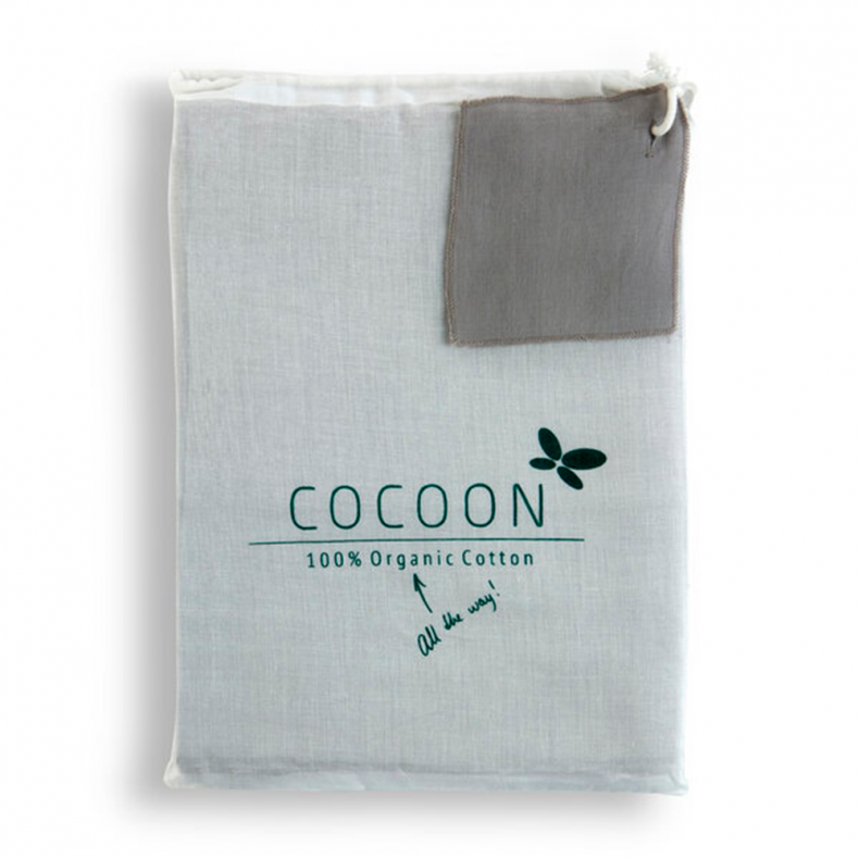 Cocoon kologisk sengetj baby - Wallaby Brown - 40x45 / 70x100 cm.