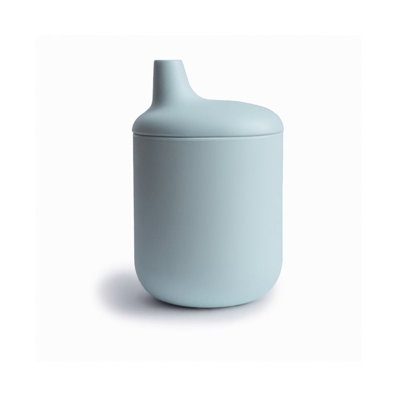 Mushie Silicone Sippy kop - Powder Blue