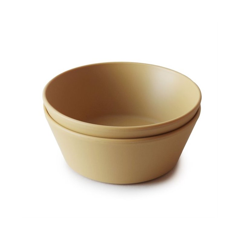 Mushie plast skl-Mustard-2 stk.