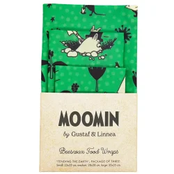 Moomin by G&L - genanvendelige Bivoks madindpakning "Tending the earth" 3-pak