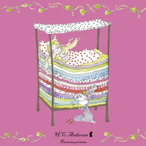 H.C Andersen Dkkeservietter 2-st Pige-Prinsessen og rten og Den Lille Havfrue.