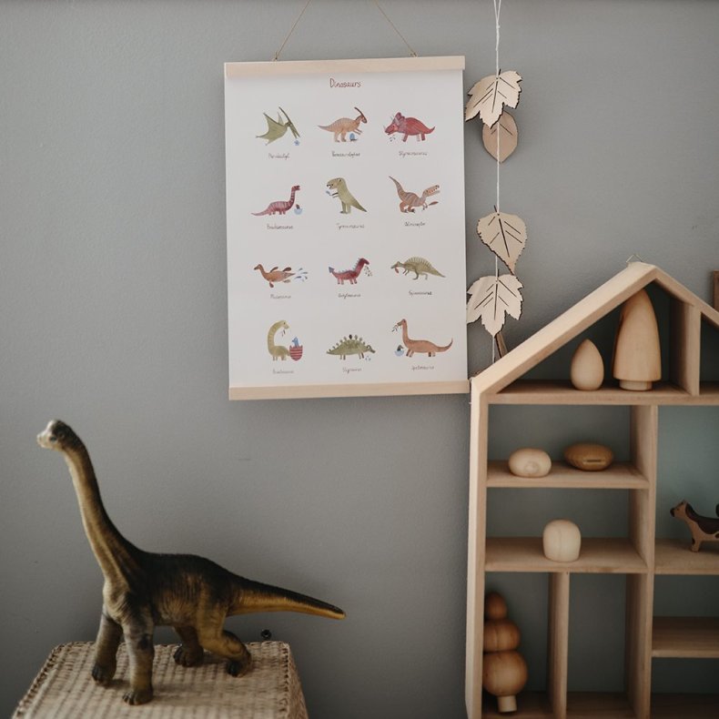 Mushie Plakat - Dinosaurs - Large
