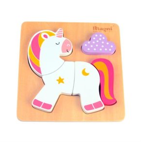 Magni Enhjrning puslespil 100 % FSC tr