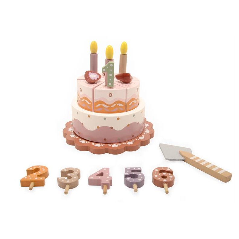 F�dselsdags lagkage med Tal og lys