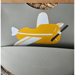 Rammelaartje silikone hagesmk med gul flyver-sage