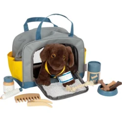Small foot hund med taske og plejes�t