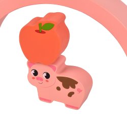 Kinder and Kids Byggeklodser-regnbue og figurer s�t