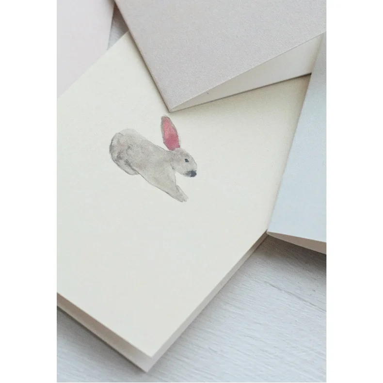 Specialday Hilsen kort med kanin(7,4x10,5)