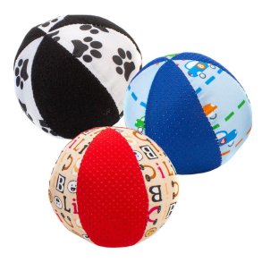 Magni stofbold 12,5 cm.- 3 stk. assorteret farver