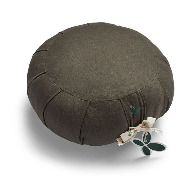 Cocoon meditationsPude-Rund-kologisk kapok Zafu-Deep Olive