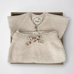 baby st i Boks -Klver og Elfenben - kologisk Bomuld-9-12mdr.