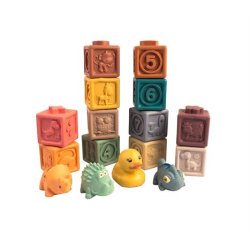 Magni stabelklodser med dyr-16 stk.