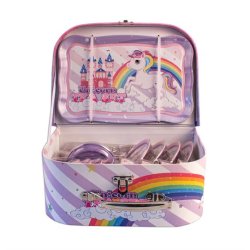 Magni Te st  i kuffert med enhjrning motiv  