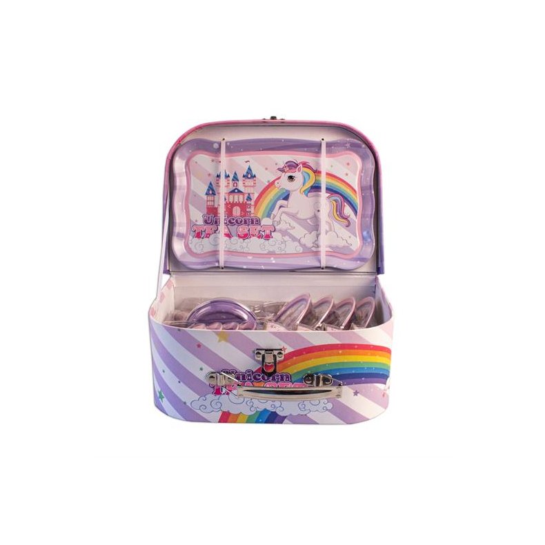 Magni Te st  i kuffert med enhjrning motiv  